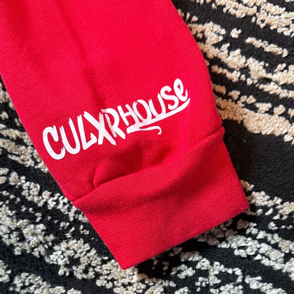 Fruit of the Loom Bold Red Crewneck Sweater - Picture 3 of 4